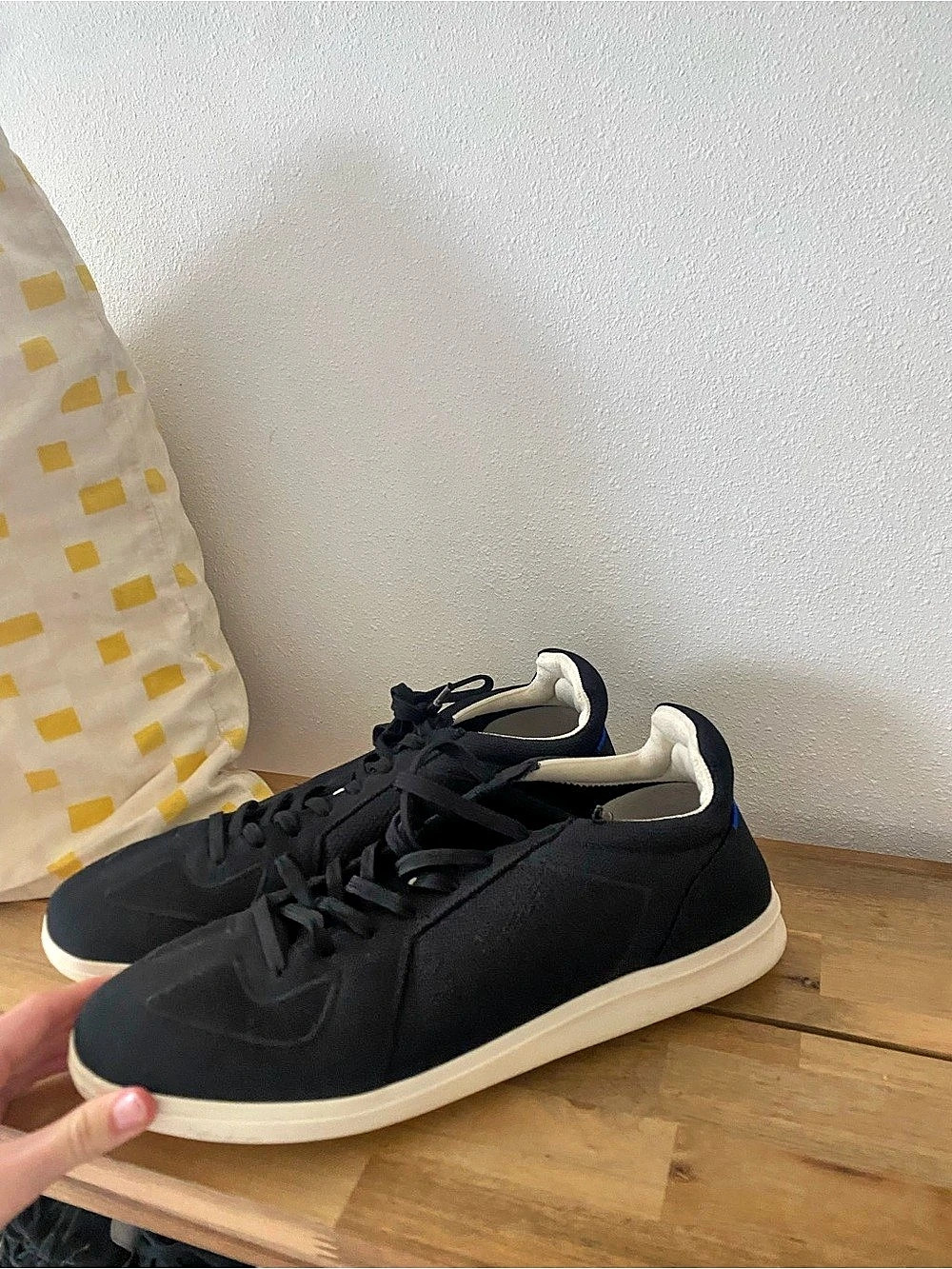 Rothy's The Lace Up Sneaker Black Sneakers